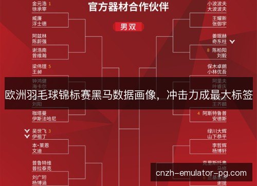 欧洲羽毛球锦标赛黑马数据画像，冲击力成最大标签
